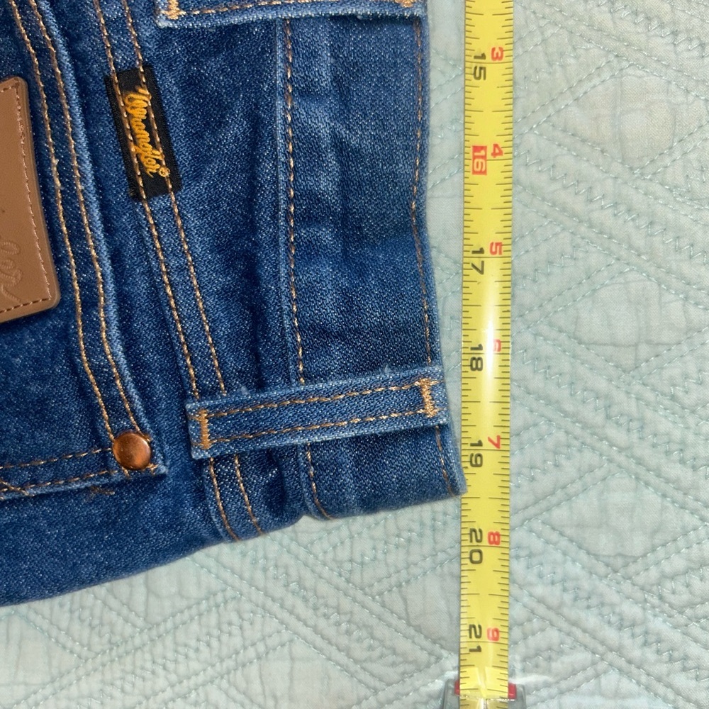 Wrangler 13MWZ Dark Blue Straight Jeans 42X32 - Picture 8 of 8